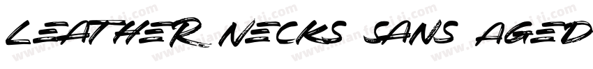 Leather Necks Sans Aged字体转换